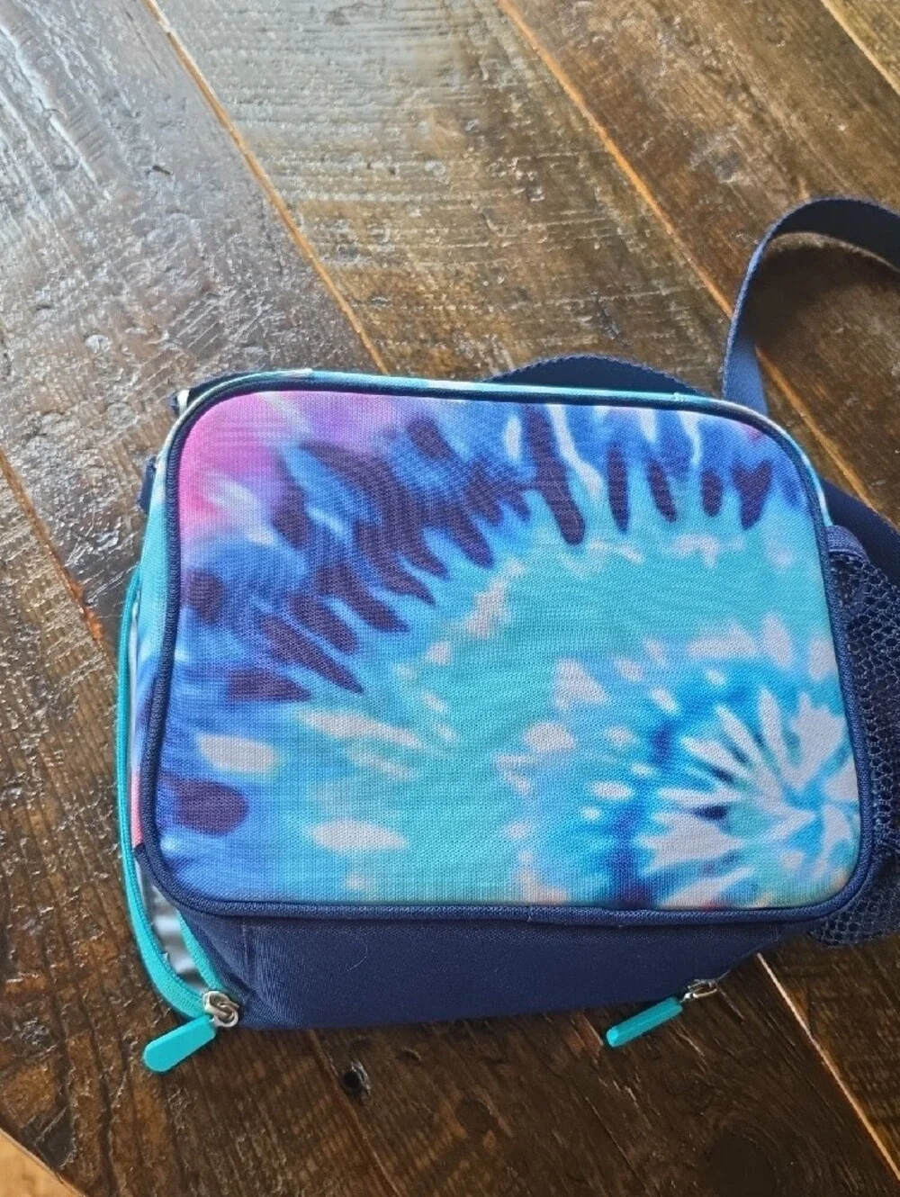 Pottery Barn Kids Blue Tie-Dye Lunch Bag